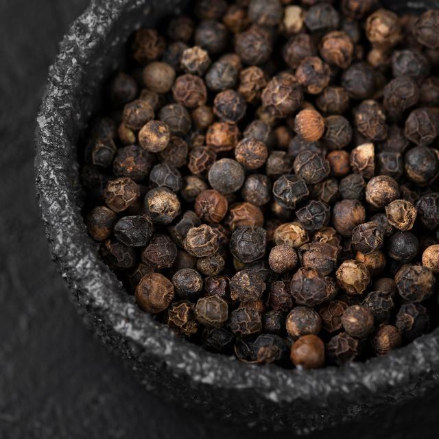 black peppercorns